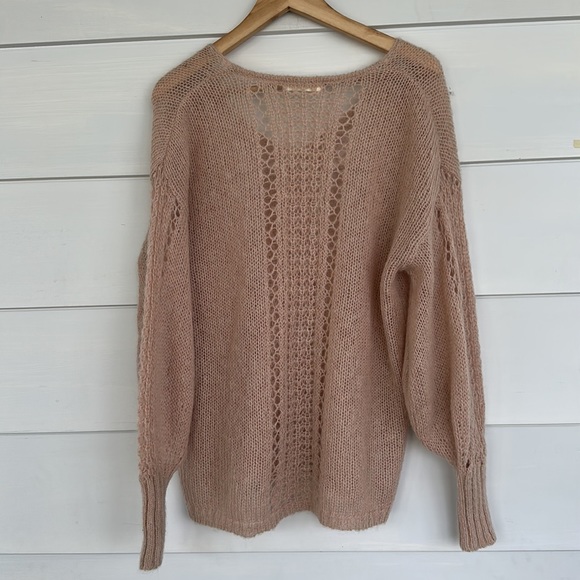 Spell & The Gypsy Collective V-Neck Tan Wool Sweater - Picture 6 of 6